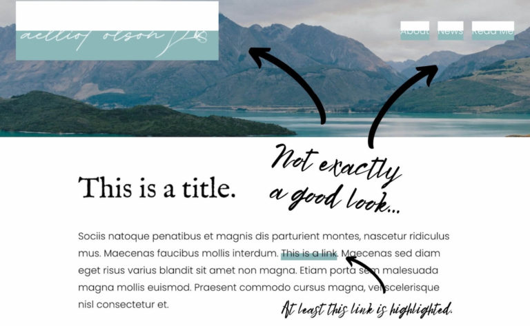 overlay text on image squarespace